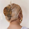 Metal Flower Geometric Hair Clip For Women With Electroplating Treatment