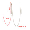 Metal Flower Geometric Natural Style Electroplated Earrings And Long Necklace For Women