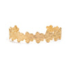 Metal Flower Shell Open Bracelet Electroplated