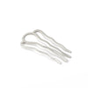 Metal Fourtooth Small Wave Pattern Hairpin Hair Comb With Electroplating Treatment