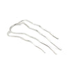 Metal Fourtooth Small Wave Pattern Hairpin Hair Comb With Electroplating Treatment