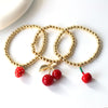 Metal Fruit Pattern Electroplated Pendant Bracelet Women's Unisex Fashion Jewelry