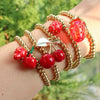 Metal Fruit Pattern Electroplated Pendant Bracelet Women's Unisex Fashion Jewelry