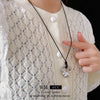 Metal Geometric Asymmetrical Necklace For Women With Electroplating Highend Style