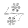 Metal Geometric Butterfly Leaves Flowers Armband With Electroplating Design