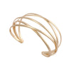 Metal Geometric Butterfly Leaves Flowers Armband With Electroplating Design