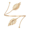 Metal Geometric Butterfly Leaves Flowers Armband With Electroplating Design