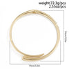 Metal Geometric Collar Bracelet Necklace Choker For Women Punk Simple Style