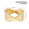 Metal Geometric Cross Spring Bracelet With Electroplating Design Fashion Trend Style