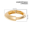 Metal Geometric Cross Spring Bracelet With Electroplating Design Fashion Trend Style