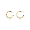 Metal Geometric Cshaped Electroplated Retro Exaggerated Earrings