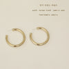 Metal Geometric Cshaped Electroplated Retro Exaggerated Earrings