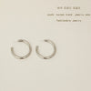 Metal Geometric Cshaped Electroplated Retro Exaggerated Earrings