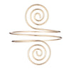Metal Geometric Electroplated Opening Multilayer Arm Ring Bracelet