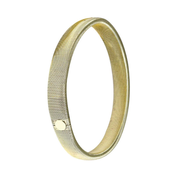 Metal Geometric Electroplating Unisex Spring Elastic Bracelet Arm Ring