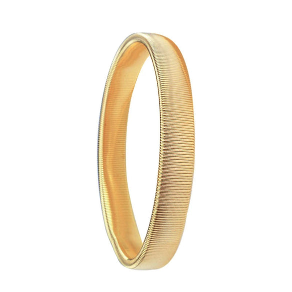 Metal Geometric Electroplating Unisex Spring Elastic Bracelet Arm Ring