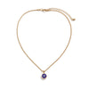 Metal Geometric Eye Pendant Box Chain Necklace For Women