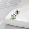 Metal Geometric Fivepointed Star Ear Bone Studs With Zirconia For Unisex Piercing