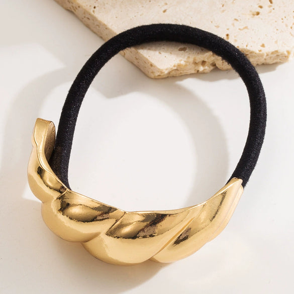 Metal Geometric Hair Accessories For Women With Electroplating Treatment Simple Elegant And High Elastic