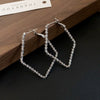 Metal Geometric Hoop Earrings Highend Luxury Electroplating Style For Women