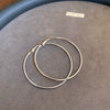 Metal Geometric Hoop Earrings Highend Luxury Electroplating Style For Women