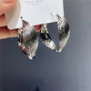 Metal Geometric Hoop Earrings Highend Luxury Electroplating Style For Women