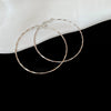 Metal Geometric Hoop Round Earrings For Women With Electroplating