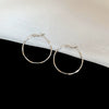 Metal Geometric Hoop Round Earrings For Women With Electroplating