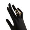 Metal Geometric Irregular Ring With Electroplating For Women