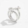 Metal Geometric Irregular Ring With Electroplating For Women