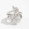 Metal Geometric Irregular Ring With Electroplating For Women