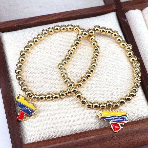 Metal Geometric Micropaved Adjustable Bracelet Jewelry