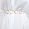 Metal Geometric Round Body And Waist Chain
