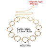 Metal Geometric Round Body And Waist Chain