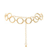Metal Geometric Round Body And Waist Chain
