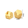 Metal Geometric Semiembossed Peach Heart Water Drop Jewelry Accessories Ear Pin Ear Stud Diy Pendant Earring Base With Electroplating