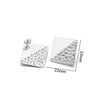 Metal Geometric Semiembossed Peach Heart Water Drop Jewelry Accessories Ear Pin Ear Stud Diy Pendant Earring Base With Electroplating