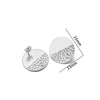 Metal Geometric Semiembossed Peach Heart Water Drop Jewelry Accessories Ear Pin Ear Stud Diy Pendant Earring Base With Electroplating