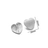 Metal Geometric Semiembossed Peach Heart Water Drop Jewelry Accessories Ear Pin Ear Stud Diy Pendant Earring Base With Electroplating