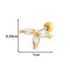 Metal Geometric Style Electroplating Stainless Steel Ear Studs For Women