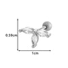 Metal Geometric Style Electroplating Stainless Steel Ear Studs For Women