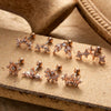 Metal Geometric Style Electroplating Stainless Steel Ear Studs For Women