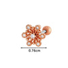 Metal Geometric Style Electroplating Stainless Steel Ear Studs For Women