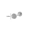 Metal Geometric Style Inner Thread Flat Bottom Rod Love Butterfly Lip Nail Ear Bone Nail Piercing Jewelry For Women With Electroplating Treatment