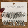 Metal Geometric Twist Chain Earrings Electroplated Minimalist Style For Women