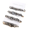 Metal Geometric Twist Chain Earrings Electroplated Minimalist Style For Women