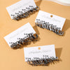 Metal Geometric Twist Chain Earrings Electroplated Minimalist Style For Women