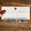 Metal Geometric Twist Chain Earrings Electroplated Minimalist Style For Women