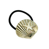 Metal Geometric Women's Hair Rope With Electroplating Cold And Simple Style High Elasticity