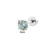 Metal Geometric Zircon Earrings With Eight Heart And Eight Arrows And Fashion Style